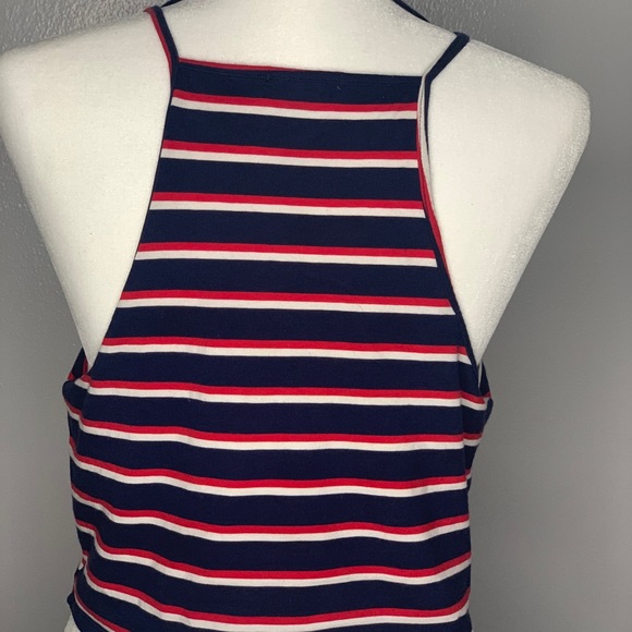 Racerback STRIPED Crop Top - Picture 3 of 4